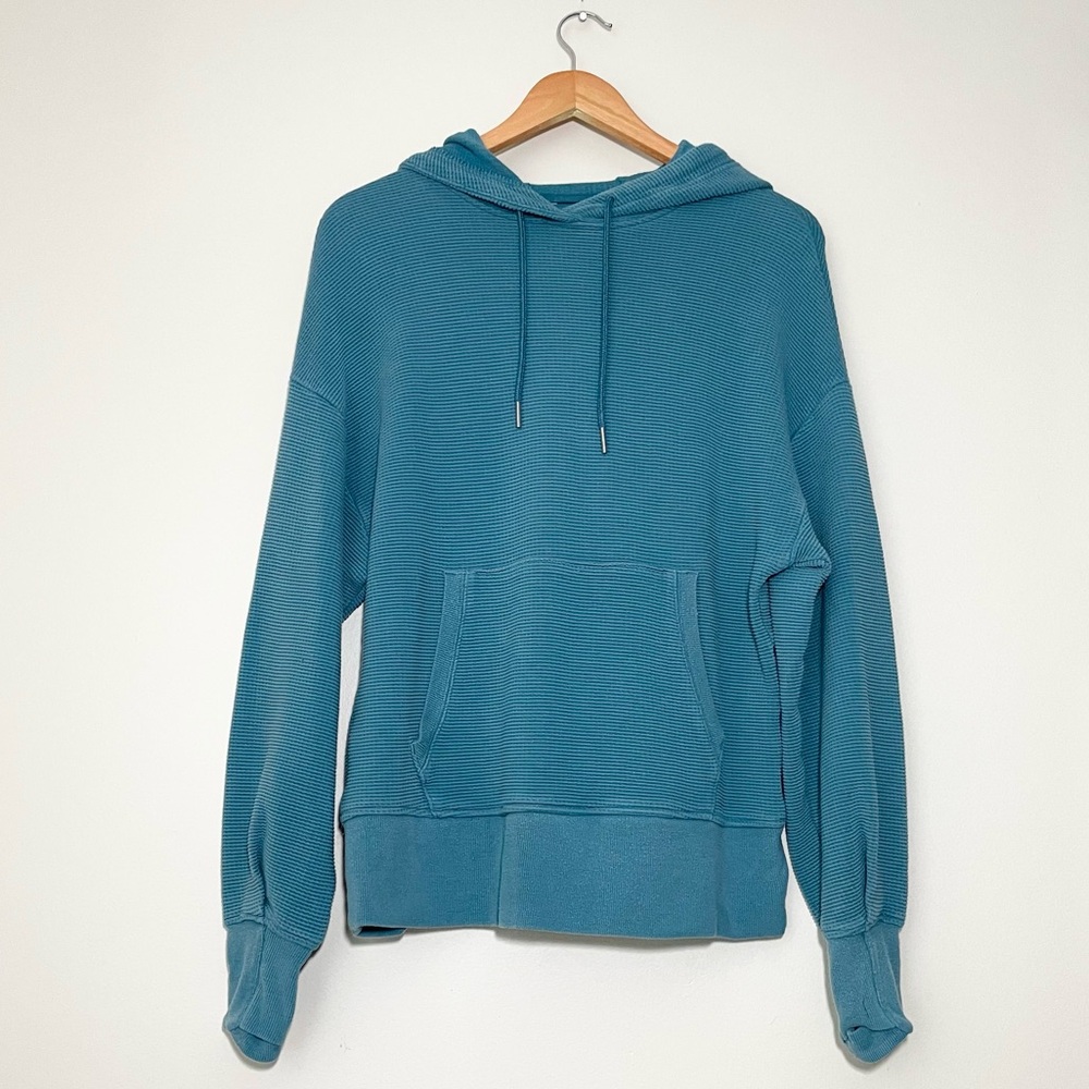 Athleta Balance Waffle Hoodie Sweatshirt